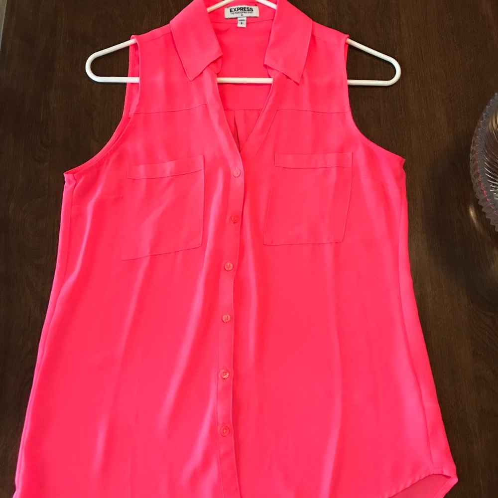 sleeveless bright neon express top